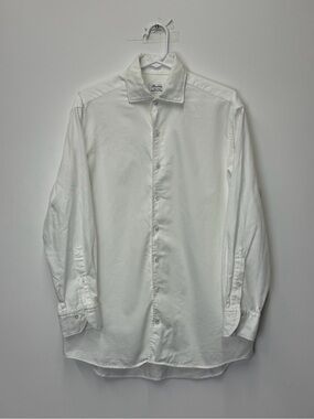 Stenströms - Textured Twill White Dress Shirt